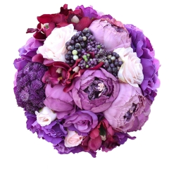 Purple Rose Bride Bouquet Lavender Wedding Flowers
