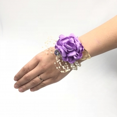 Silk Flower Classic Wrist Corsage for Prom Party Wedding