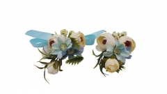 Wrist Corsage Brooch Boutonniere Set Party Prom Peony Flower